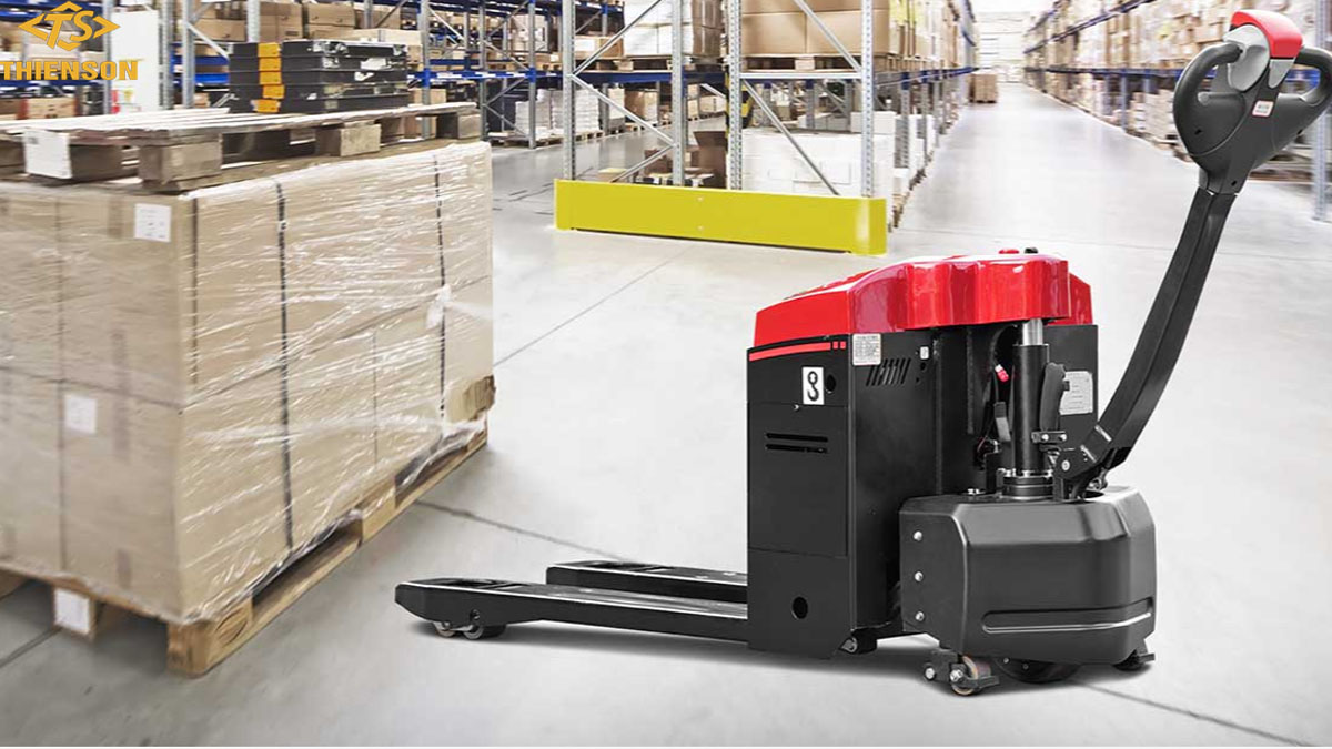 Xe nâng tay điện thấp 1.5 tấn
