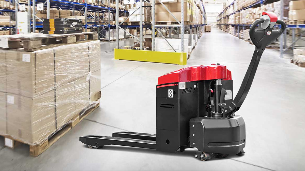Xe nâng tay điện thấp