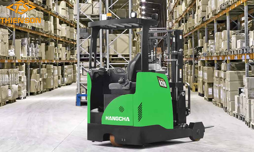 Xe nâng điện reach trucks 2 tấn pin lithium 
