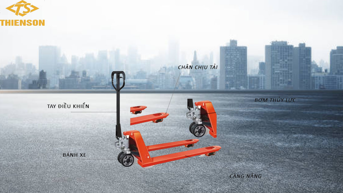 Cấu tạo xe nâng tay