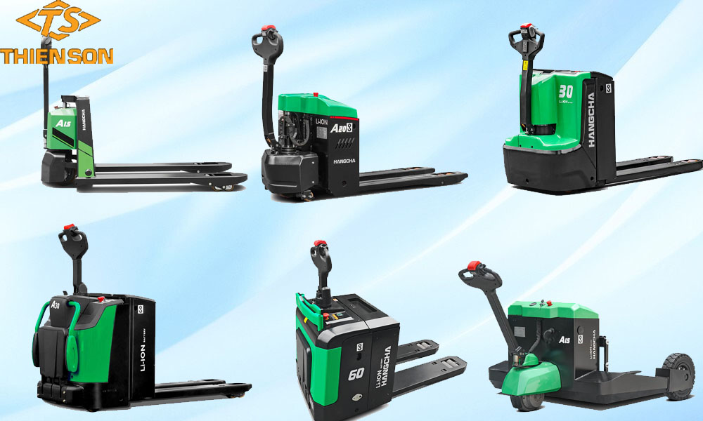 Xe nâng tay điện thấp