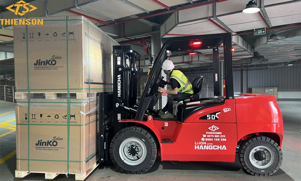 Xe nâng điện 5 tấn