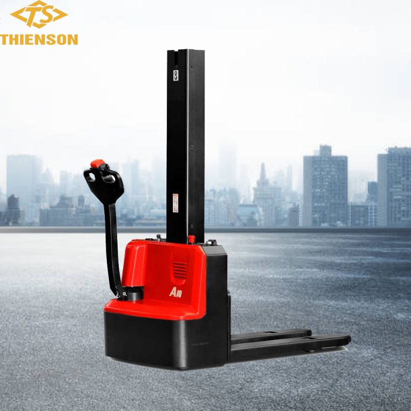 Xe nâng tay điện cao mini