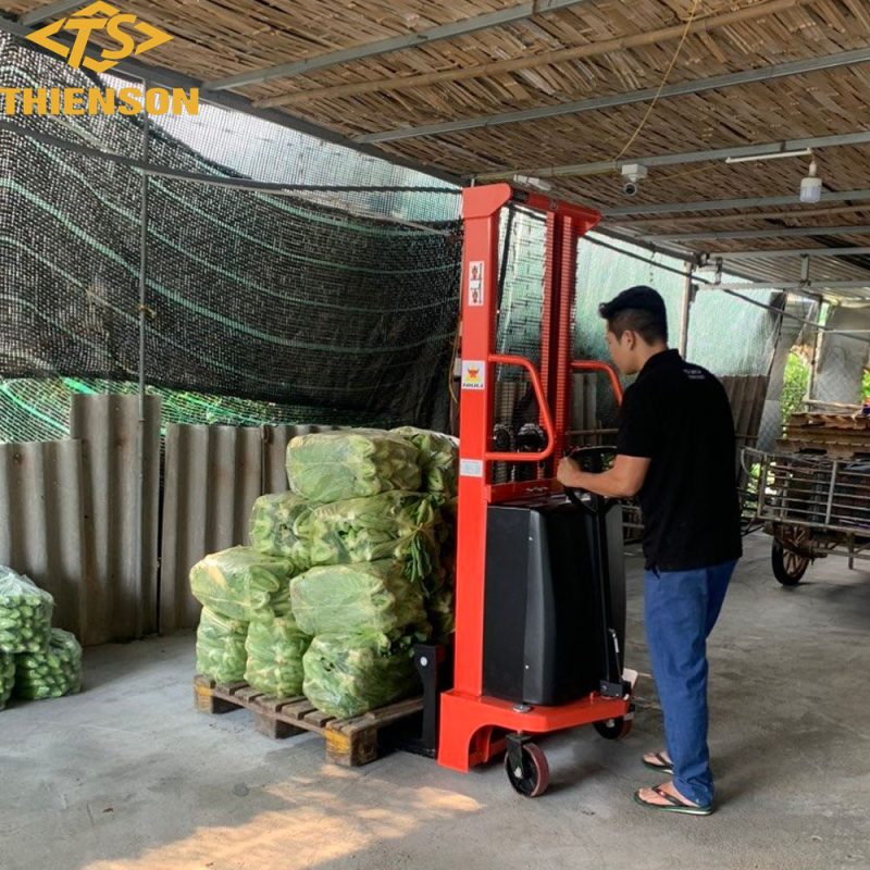 Xe nâng bán tự động 1 tấn